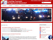 Tablet Screenshot of feuerwehr-goessendorf.com
